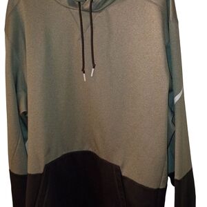 Men's Gray and Black Hoodie